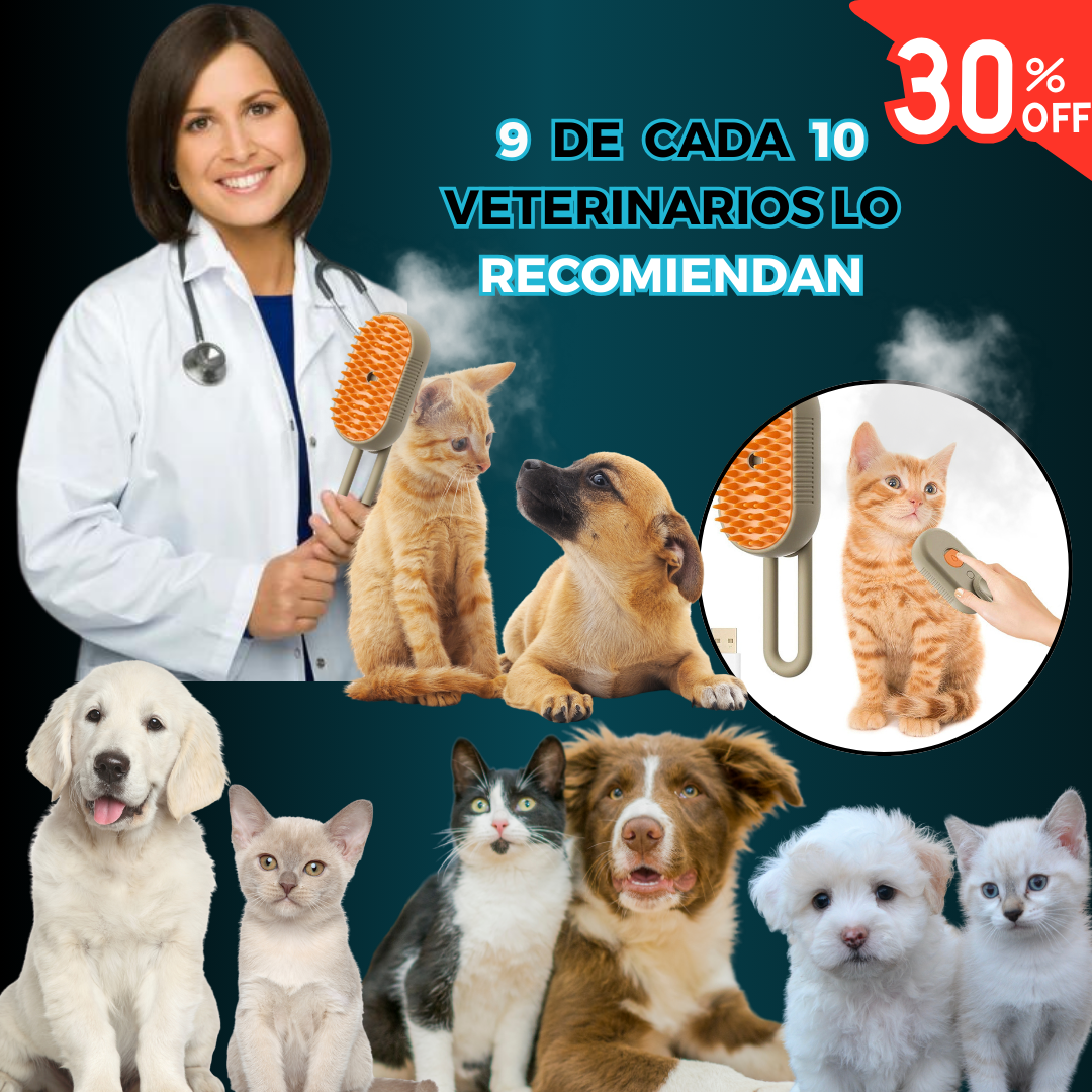 Cepillo Vapor 3 en 1 Mascota - PetSpa™️