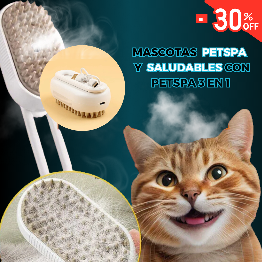 Cepillo Vapor 3 en 1 Mascota - PetSpa™️
